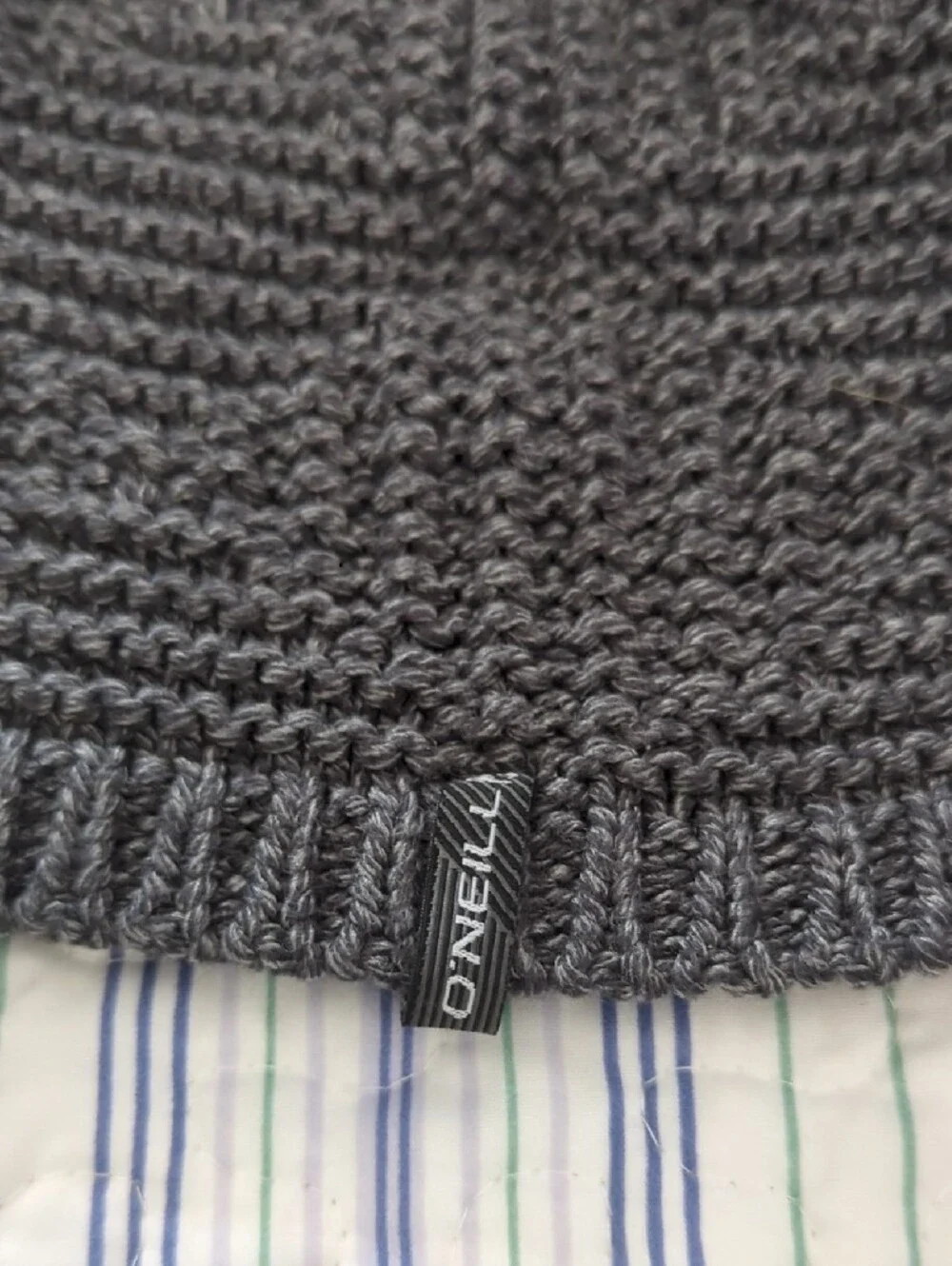 O'Neill Dark Charcoal Knit Beanie Unisex One Size